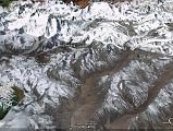 1 0 Google Earth Image Of Everest Kangshung East Face Trek Here is a Google Earth image of the trek from Kharta over the Shao La, up the Kama Valley to the Everest Kangshung East base Camp, and then back to Kharta over the Langma La.